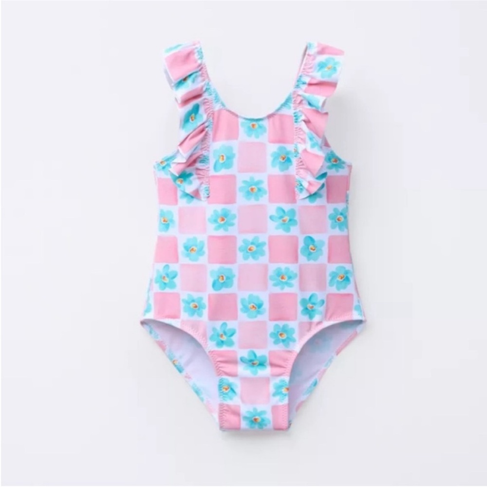 ZARA FLORAL SWIMSUIT